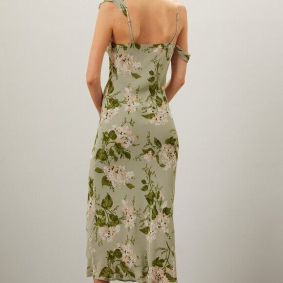 Reformation Reya Green Dress - Picture 10 of 11